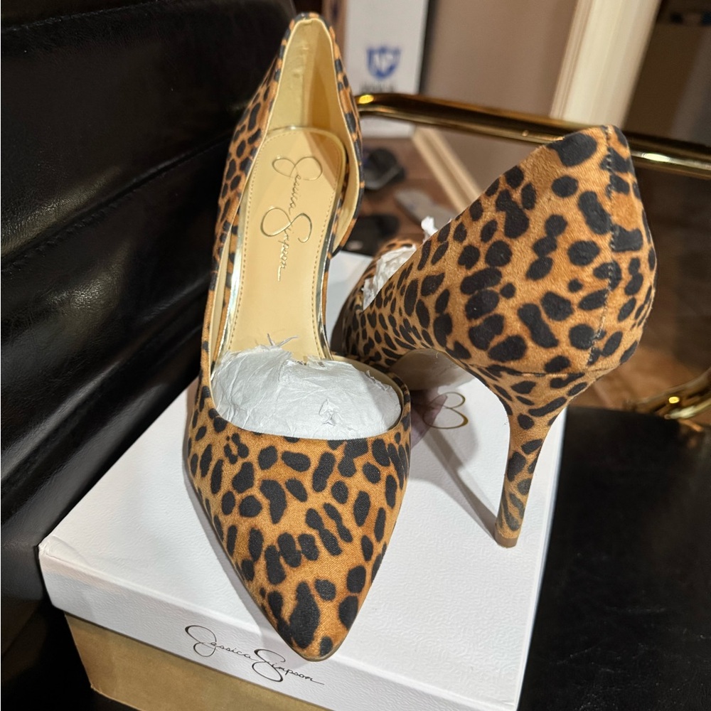 Jessica Simpson Animal Print Heels - Picture 8 of 9